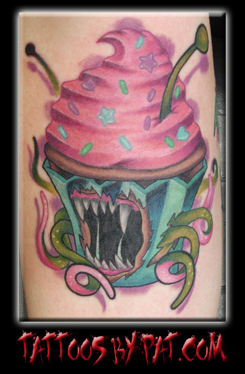 Patrick Patterson Cupcake Art was turned into a tattoo
