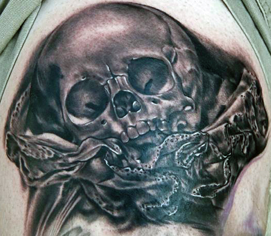 Inkerviews Tattoo Collectors Jason Cornell Skull Sleeve From a Dream 