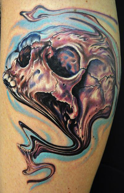 skull sleeve tattoos. Jason Cornell#39;s Skull Sleeve: