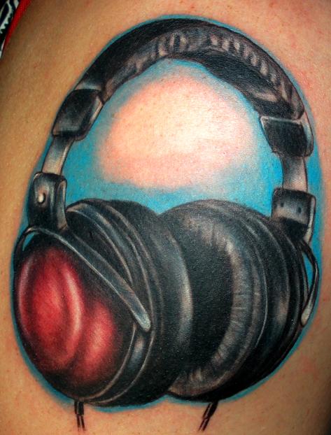 Music Headphone Tattoos